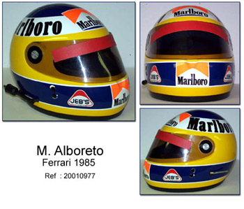 michele alboreto casque